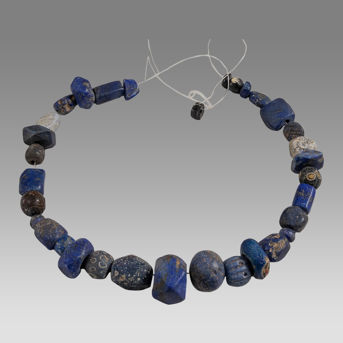 Ancient Roman Lapis Lazuli Beads Necklace c.1st-2nd century AD. (1 of 1)