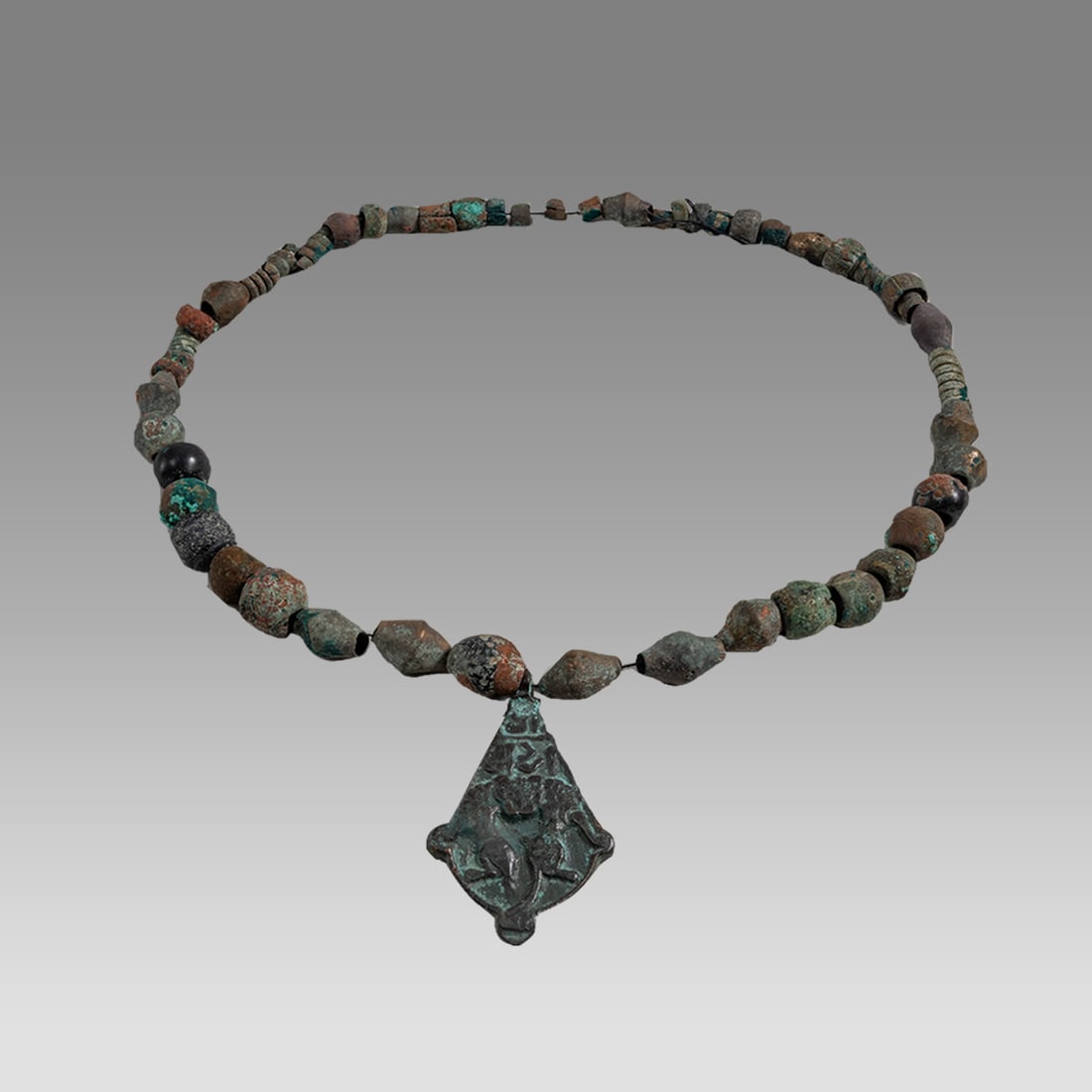Ancient Near Eastern Bronze Beads Necklace c.1000 BC. (1 of 1)