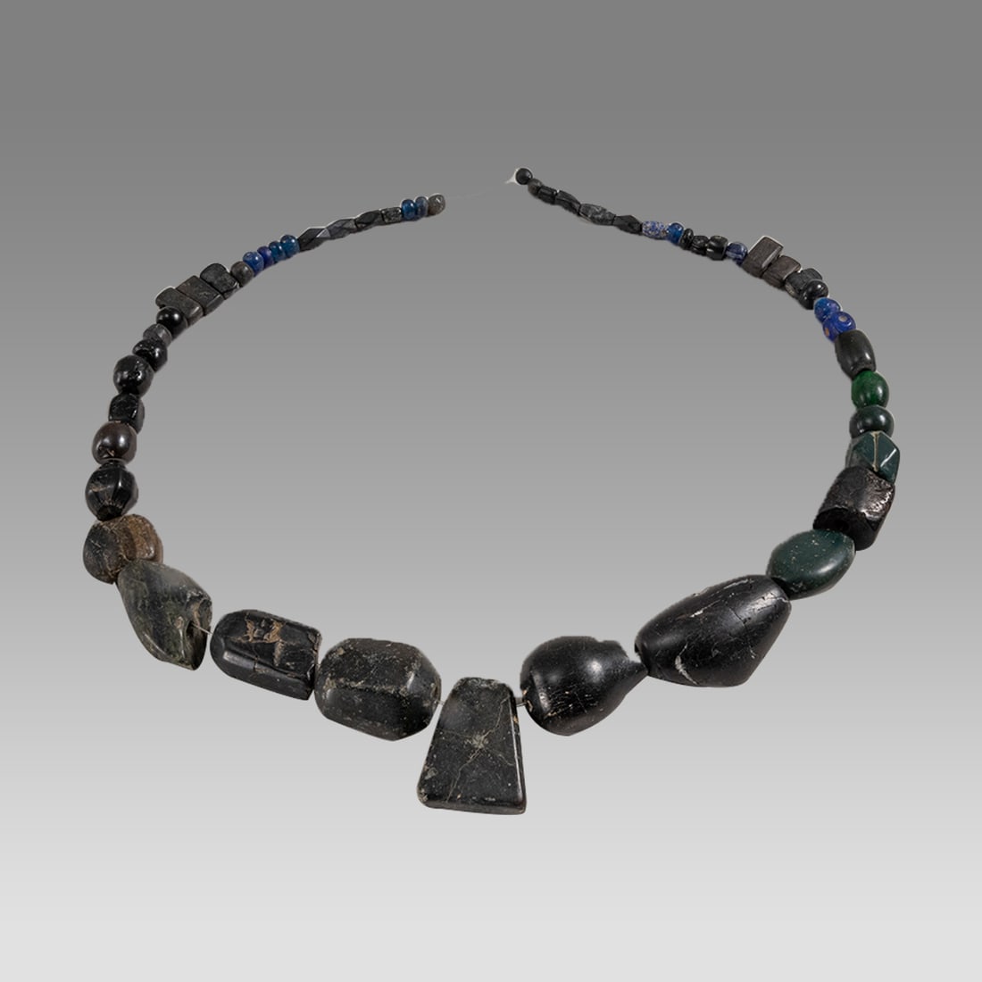 Ancient Roman Stone, Glass Beads Necklace c.1st-2nd century AD. (1 of 1)