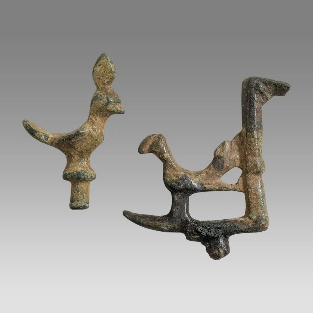 Lot of 2 Ancient Luristan Bronze Birds c.1000 BC. (1 of 2)