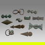 Lot of 11 Ancient Roman Bronze Belt Stiffener and Ornaments c.1st-4th century AD.