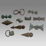 Lot of 11 Ancient Roman Bronze Belt Stiffener and Ornaments c.1st-4th century AD.