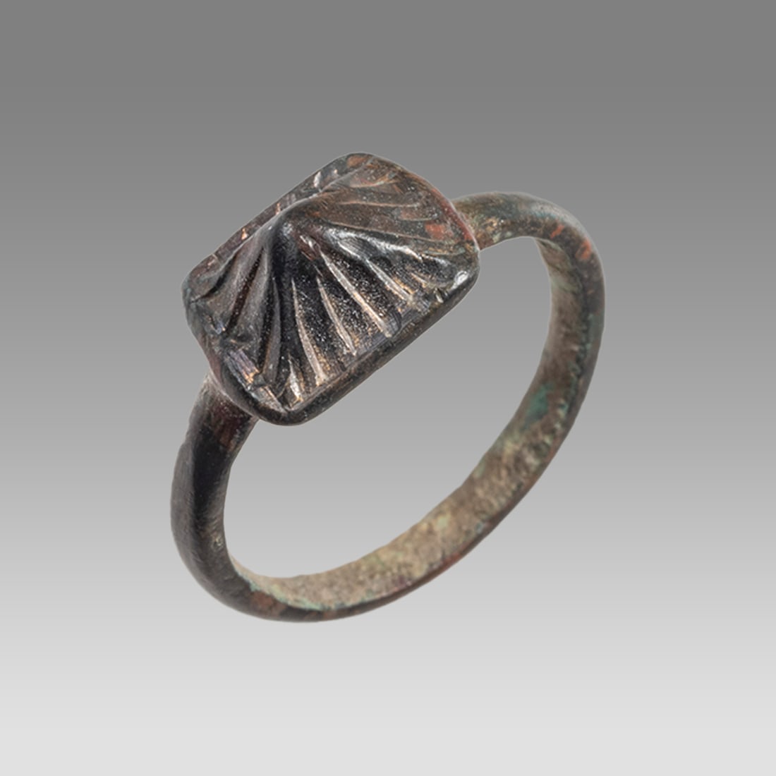 Ancient Roman Bronze prostitute ring c.1st-2nd century AD. (1 of 2)