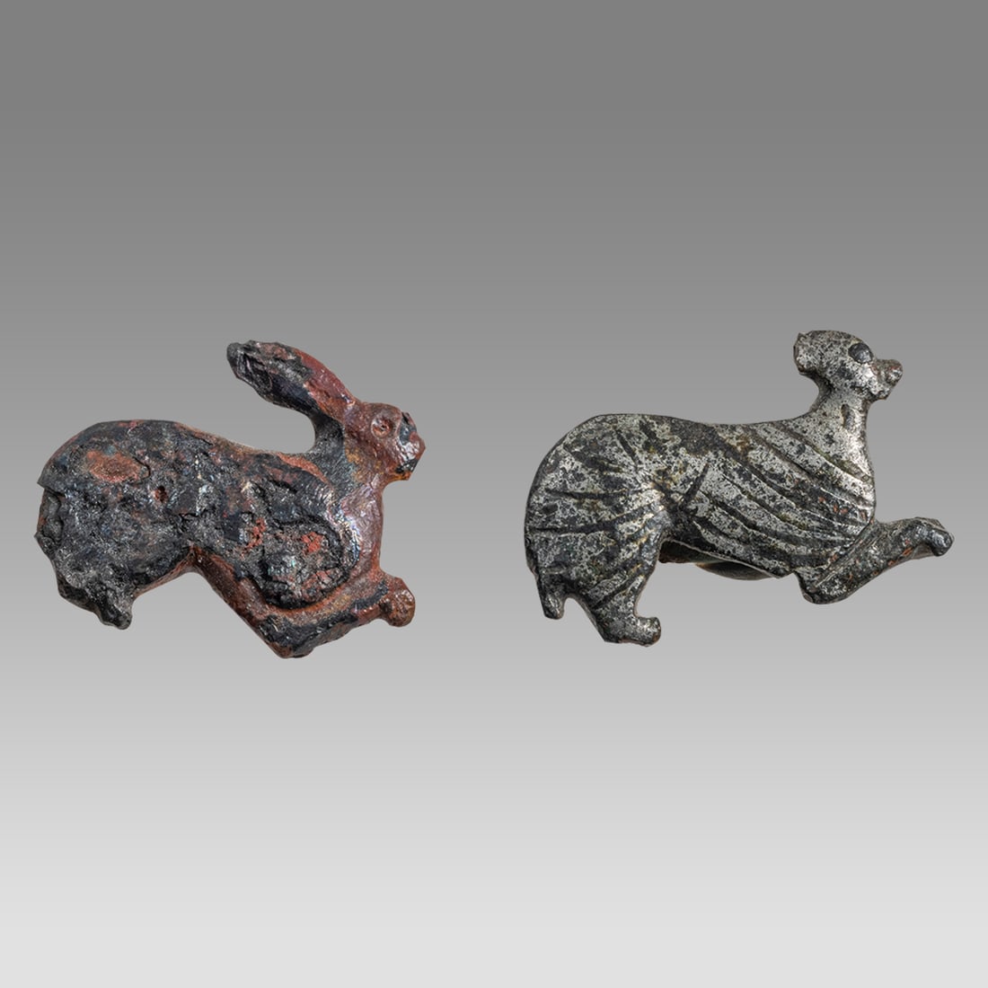 Lot of 3 Ancient Roman Bronze Rabbit, Horse Brooches c.1st-2nd century AD. (1 of 4)