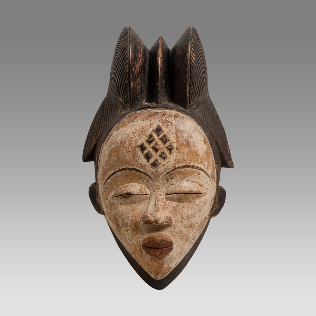African Punu Mask from Gabon. Okuvi mask. Size 13 inches long. (1 of 3)