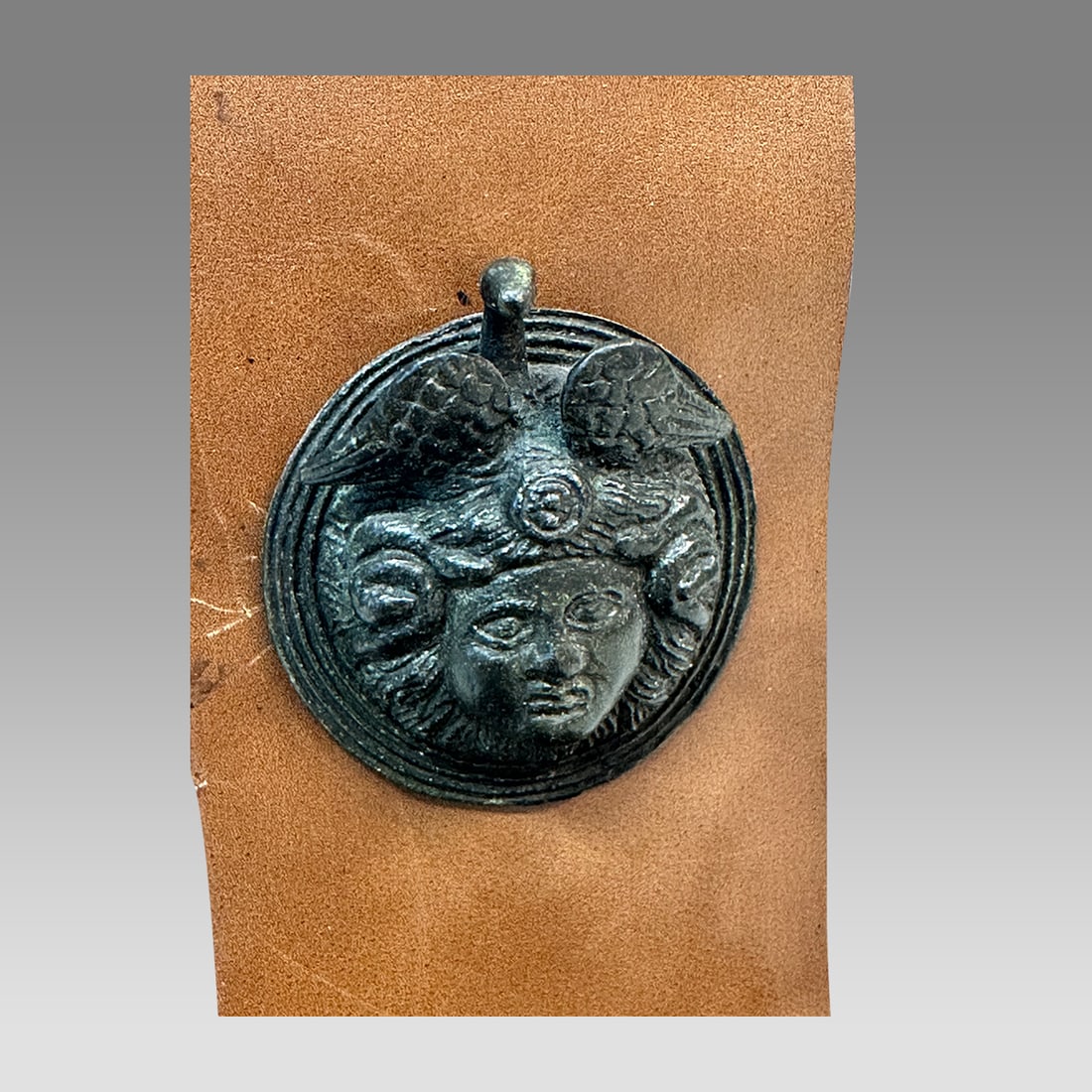 Ancient Roman Medusa Phalera Bronze Applique c.2nd century AD. (1 of 3)
