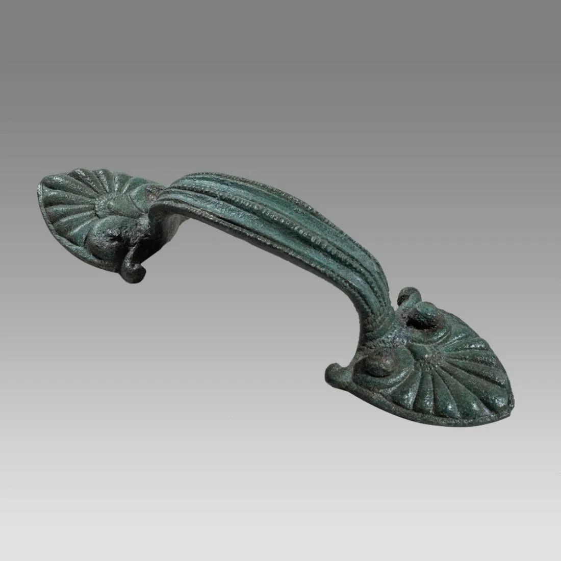 Ancient Etruscan Bronze Vessel Handle c.5th century BC. (1 of 2)
