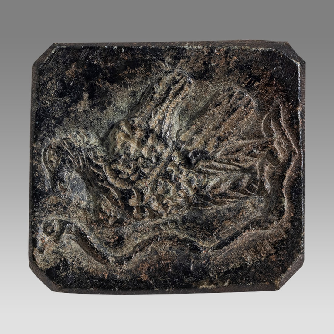 Ancient Roman Stone Plaque with Eagle c.2nd-4th century CE. (1 of 2)