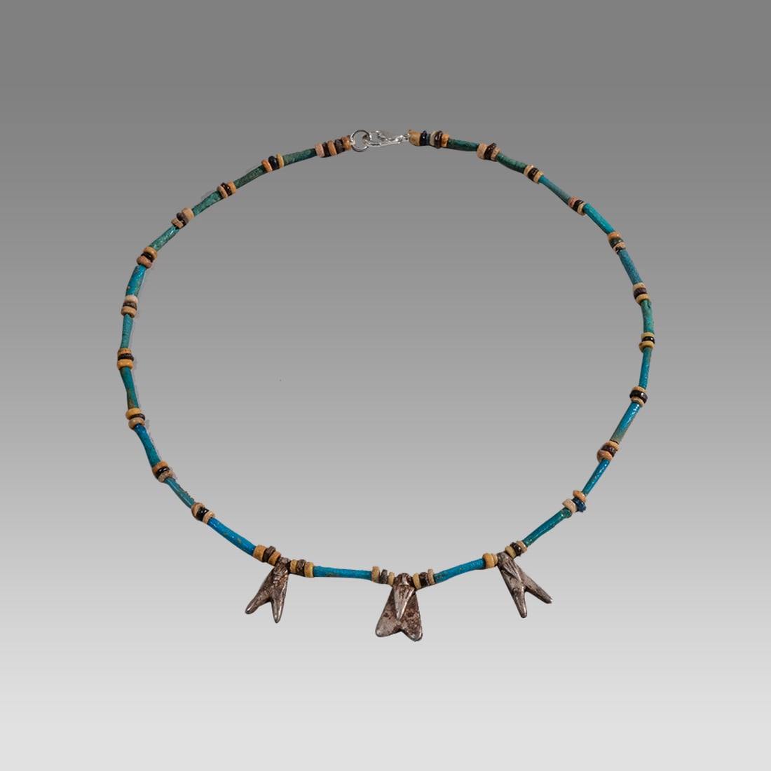 Ancient Egyptian Faience, Bead Necklace c.300-50 BC. (1 of 1)
