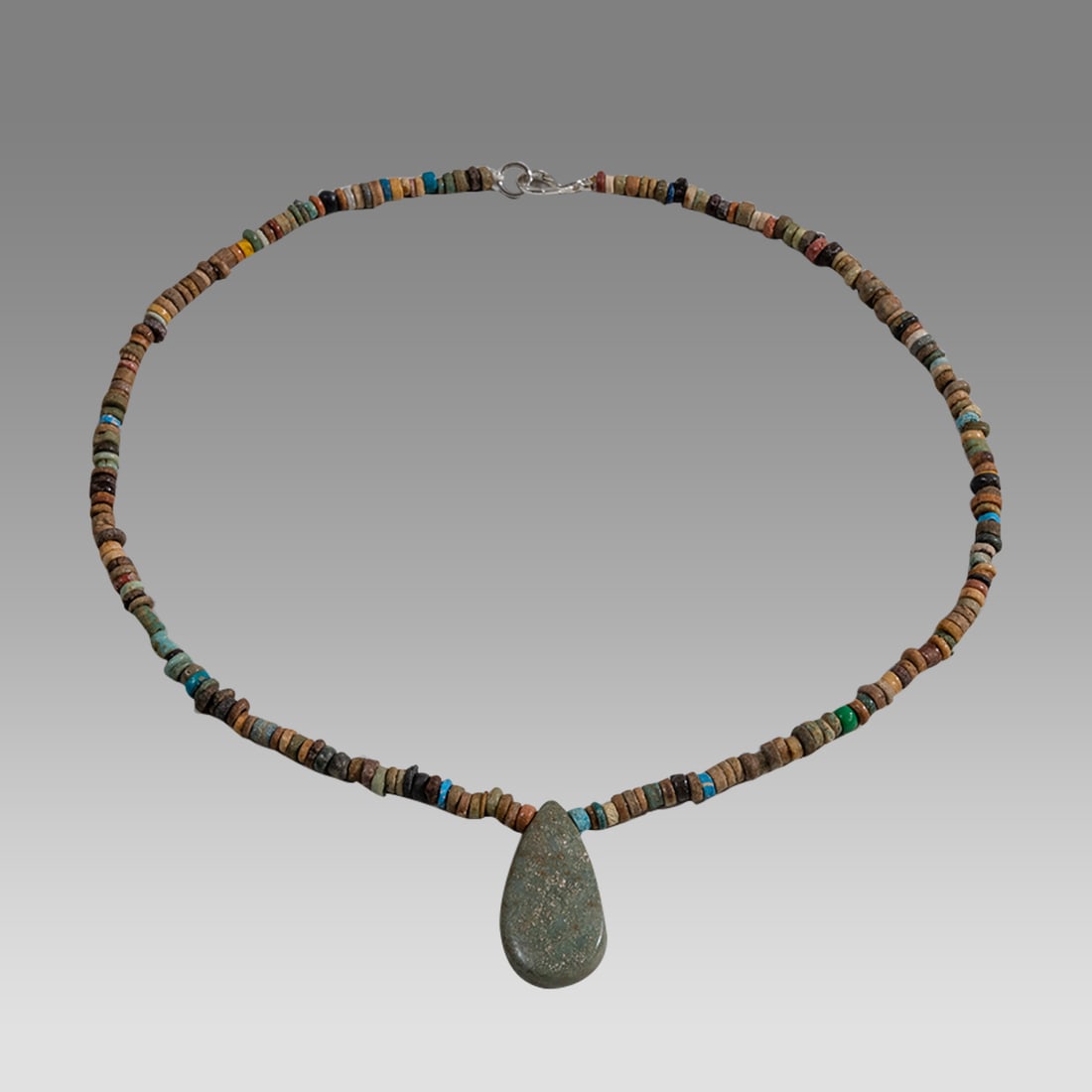 Ancient Egyptian Faience, Bead Necklace c.300-50 BC. (1 of 1)