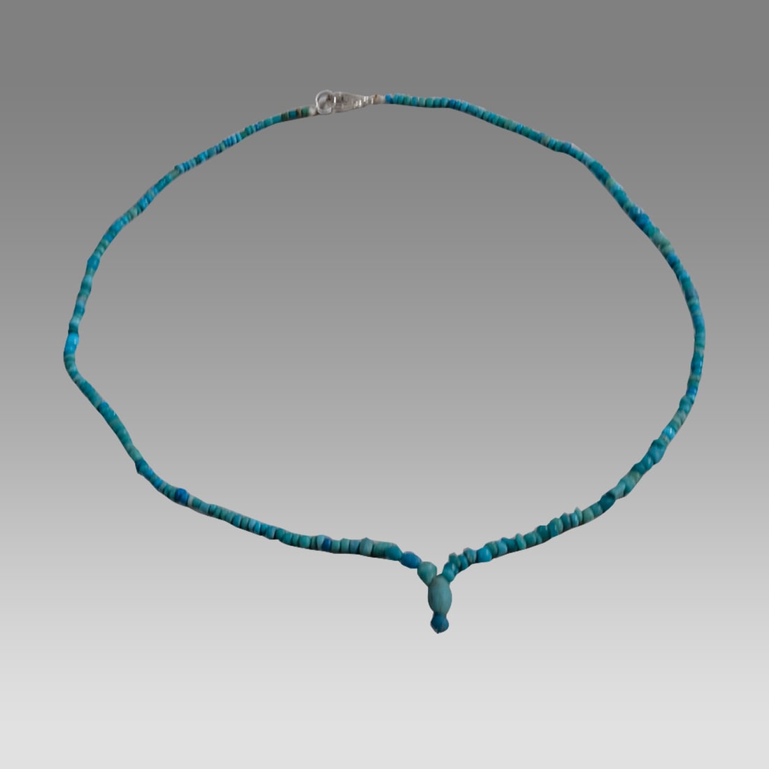 Ancient Roman Blue Glass Bead Necklace c.200-400 AD. (1 of 1)