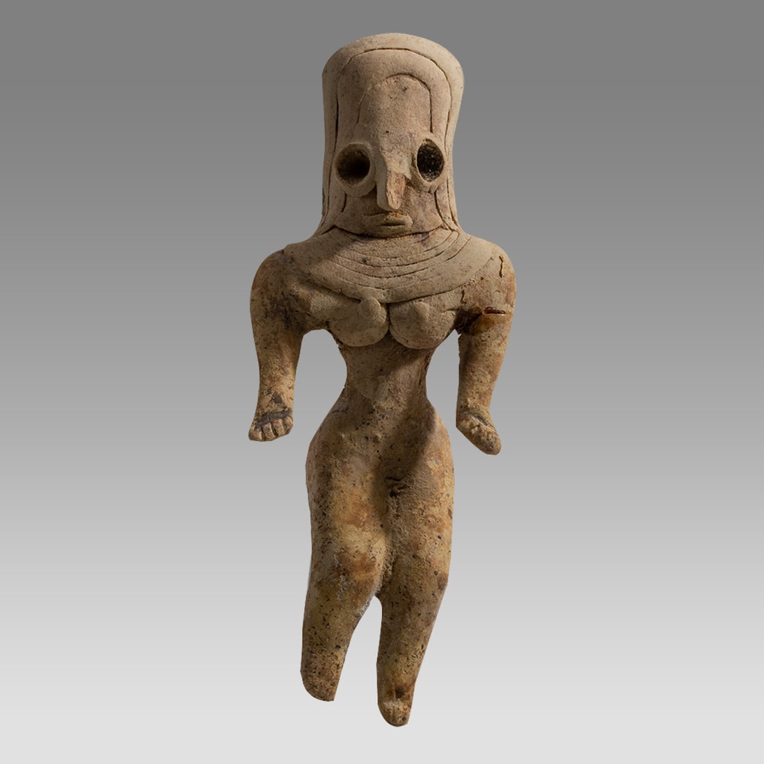 Indus Valley Clay Female Idol. (1 of 2)