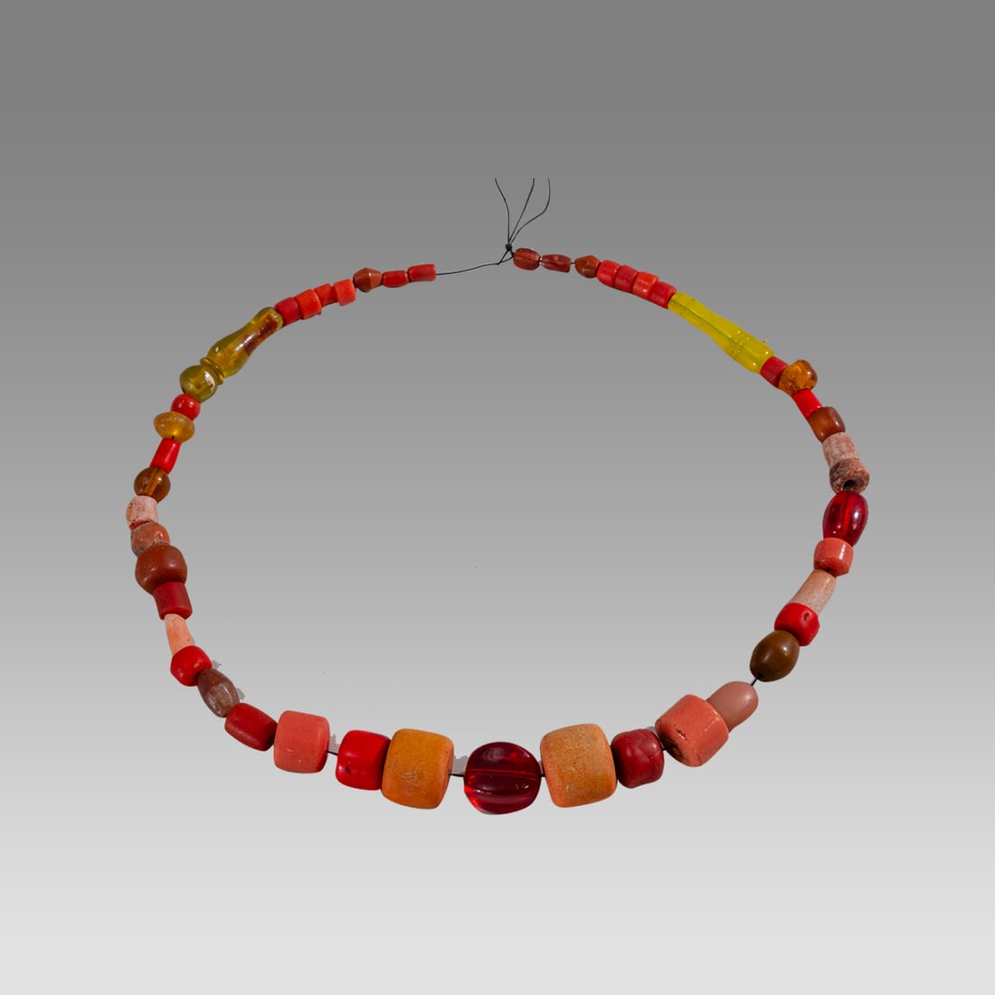 Islamic Glass and Stone Bead Necklace. (1 of 1)