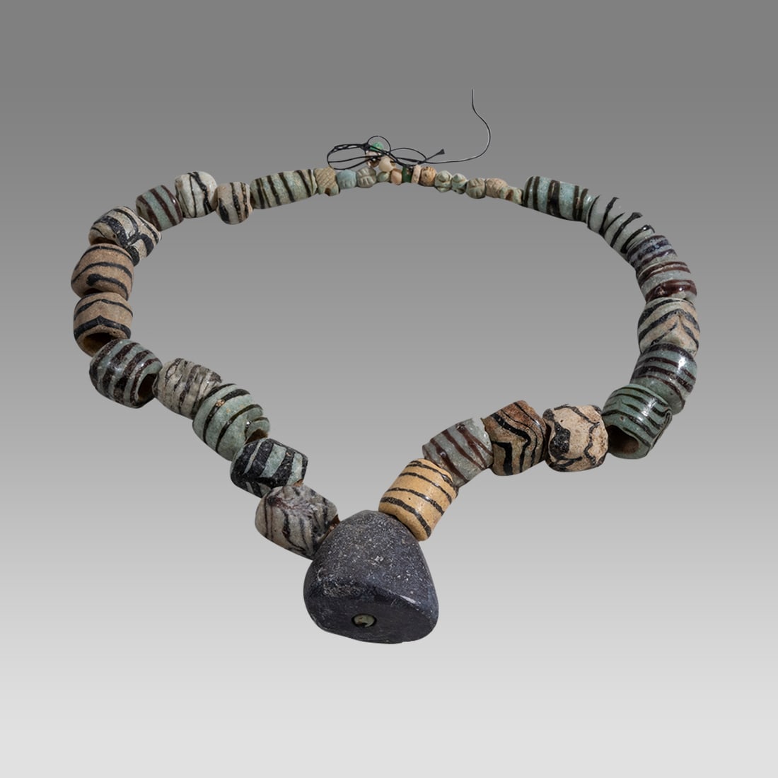 Ancient Roman Glass, Stone Beads Necklace c.1st-2nd century AD. (1 of 1)