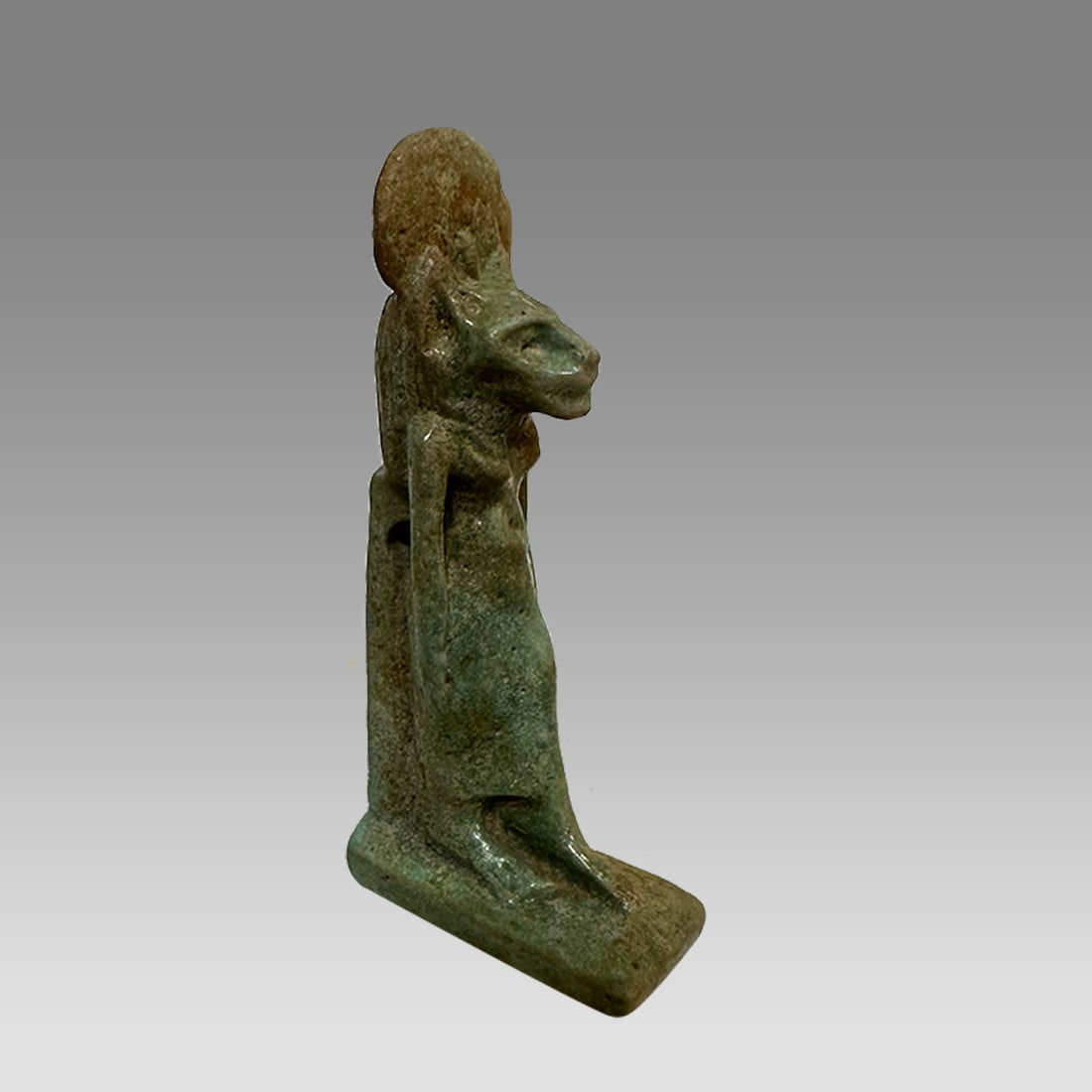 Ancient Egyptian, Green Faience Sekhmet Amulet c.1570-343 BC, (1 of 4)