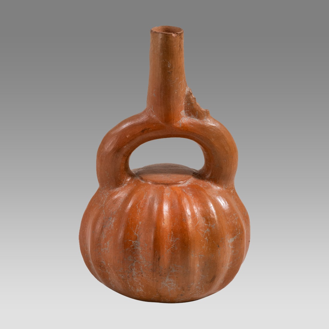 Moche Gourd Pottery Vessel Ca. 500 - 700 A.D. (1 of 3)