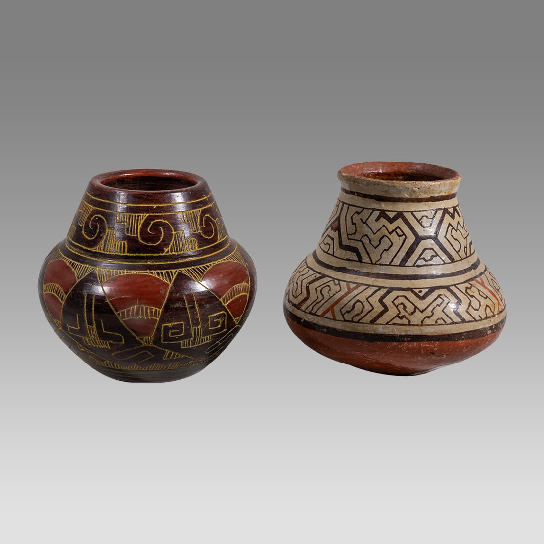 Vintage Shipibo Maroti Ceremonial Bowl (1940s-1950s) & Handmade Amazonian Vessel.: Vintage Shipibo Maroti Ceremonial Bowl (1940s-1950s) & Handmade Amazonian Vessel. Shipibo Bowl. The Shipibo bowl measures 4 inches High x 4 ½ inches Wide. From the Upper/Western Amazon Basin, U