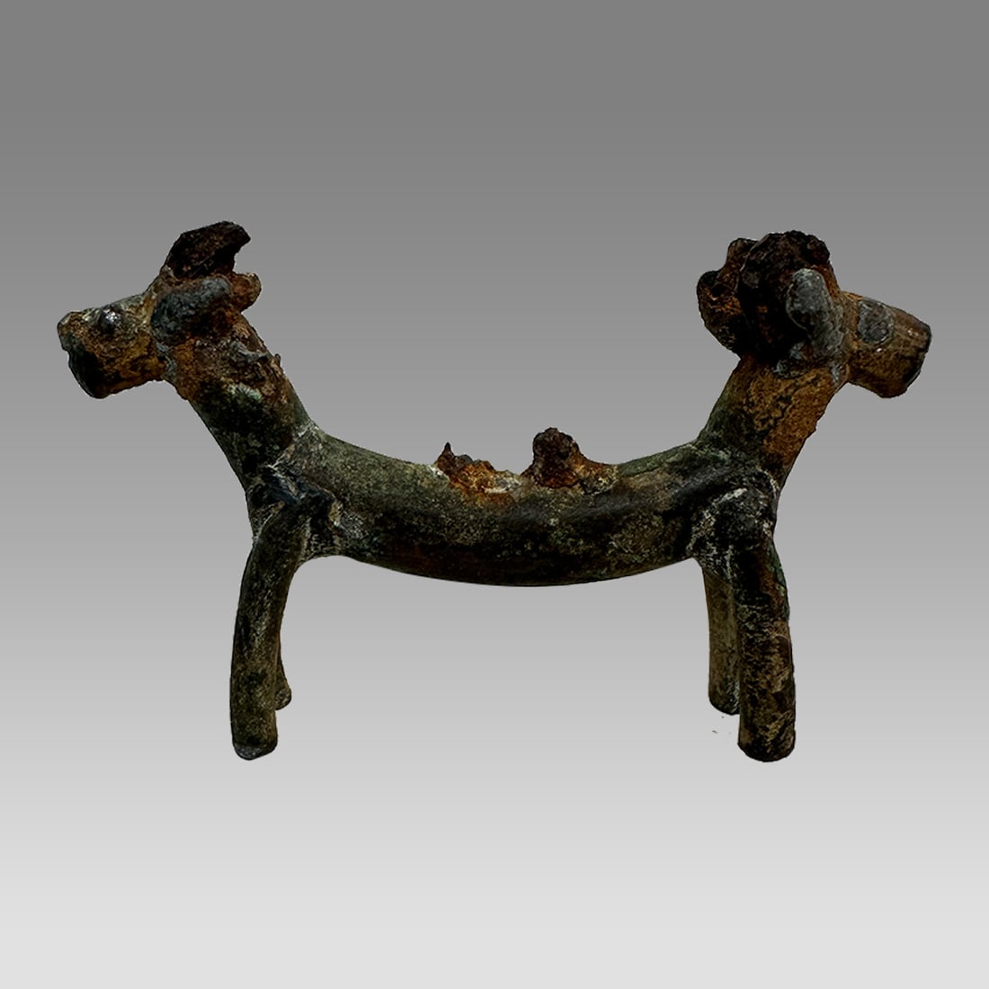 Ancient Luristan Double animal Bronze Amulet c.1000 BC. (1 of 2)