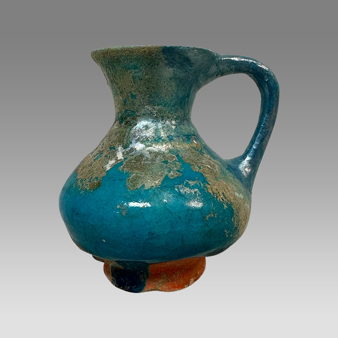 Ancient Islamic Persian Kashan Ceramic Jug c.13th century AD. (1 of 3)