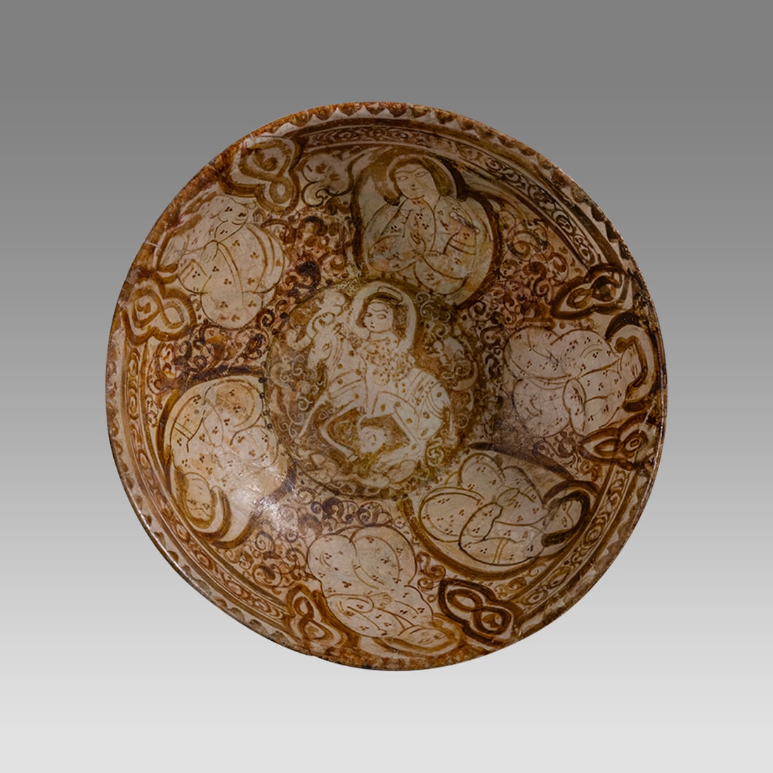 Ancient Islamic Persian Luster Ware Ceramic Bowl c.12th century AD. (1 of 3)