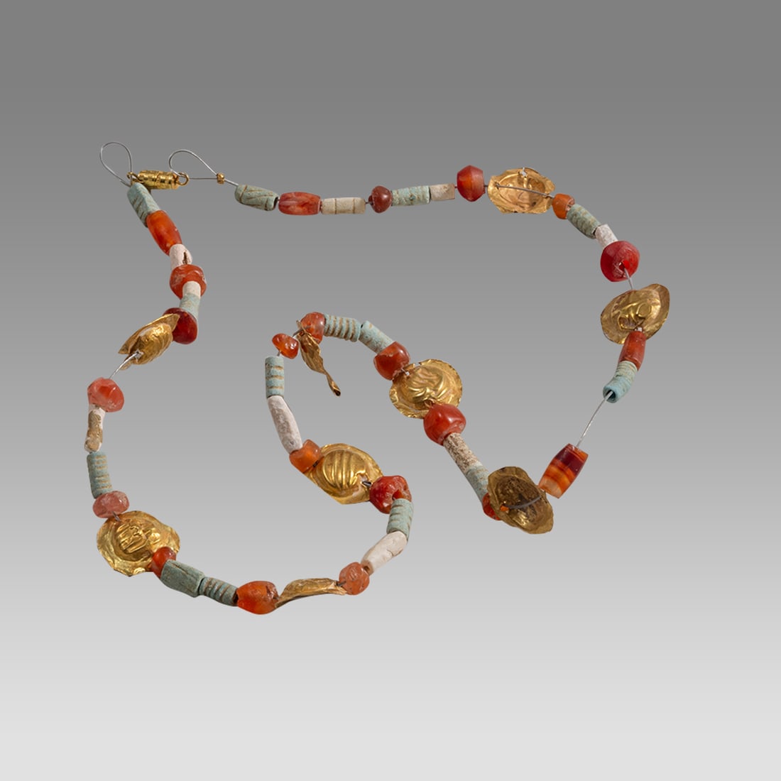 Ancient Roman Gold, Stone bead Necklace c.1st-4th century AD. (1 of 1)