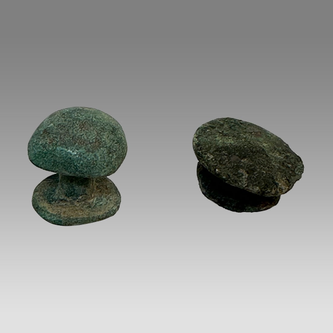 Ancient Roman Bronze Belt Studs c.2nd century AD.: Ancient Roman Bronze Belt Studs c.2nd century AD. Size 10 - 15 mm. Cast bronze belt studs, probably from an army vest? Unique and hard to find. Provenance: Collection of David Van Vleck, Jr of Brookly