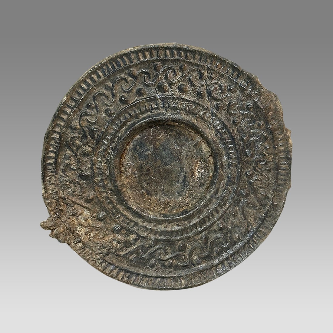 Ancient Roman Lead Mirror c.2nd century AD. (1 of 2)