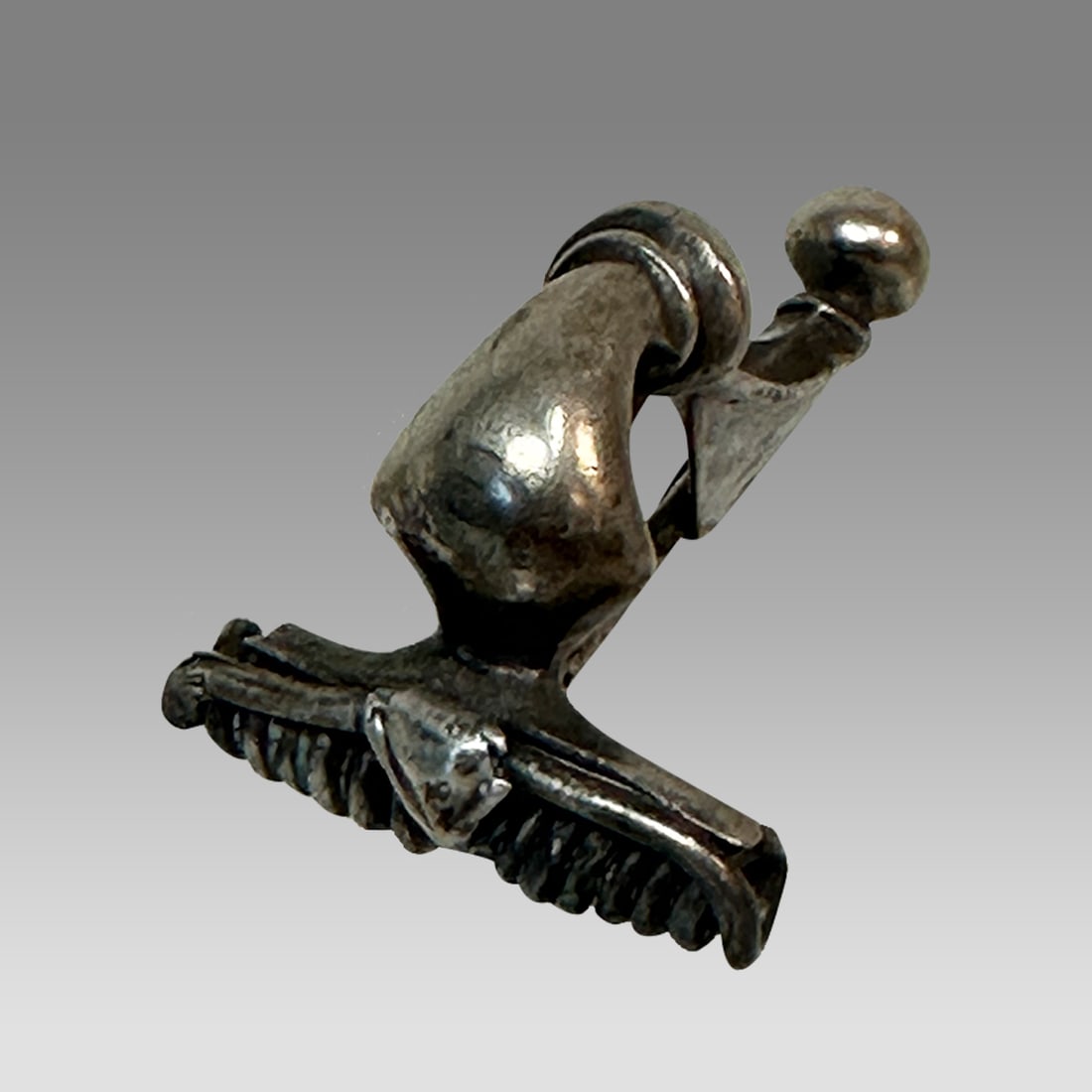 Ancient Roman Silver Crossbow Fibula Brooch c.1st-2nd century AD. (1 of 2)