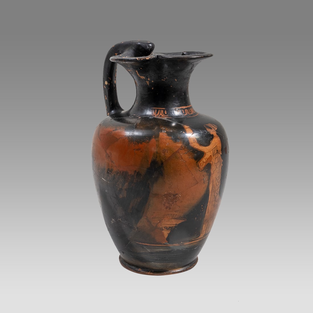 Ancient Greek Attic Pottery Lekythos c.4th century BC. (1 of 4)