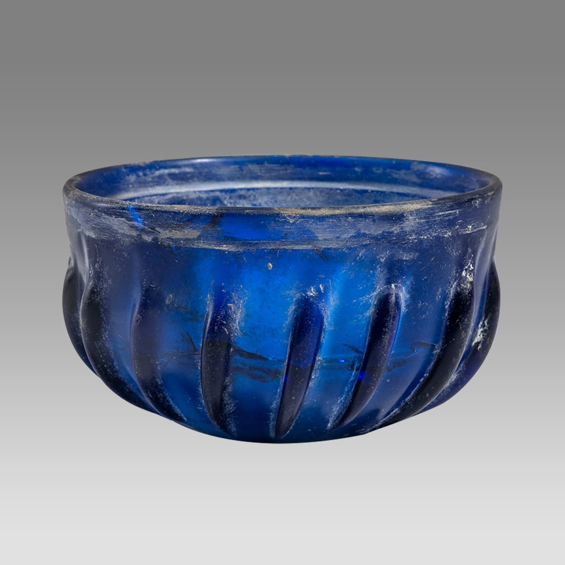 Hellenistic Style Blue GLASS Bowl. (1 of 2)