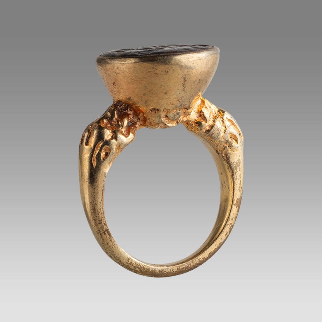 Antique Sasanian Gold Filled Ring. (1 of 2)