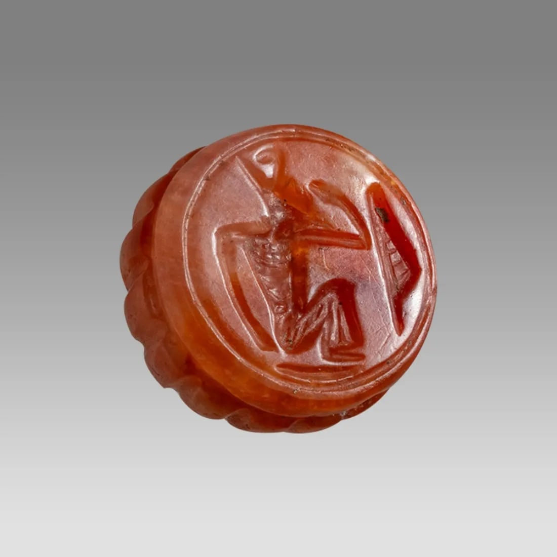 Ancient Sasanian Agate Stamp Seal c.500 CE. (1 of 2)