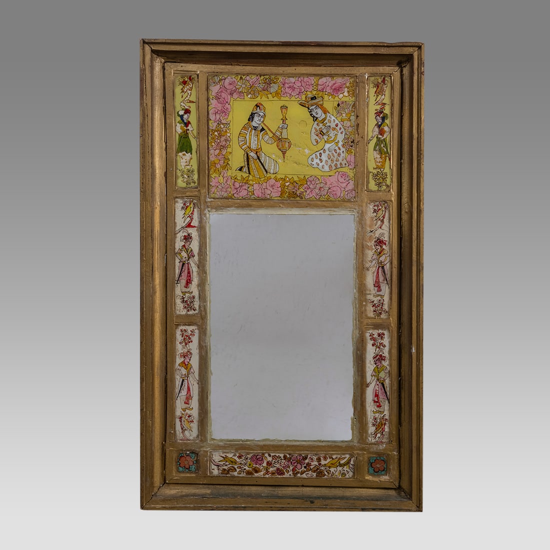 20th century Persian, Late Qajar Dyansty Mirror. (1 of 2)