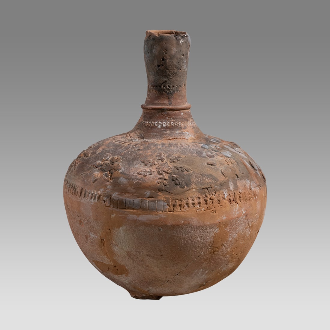 Islamic Persian Pottery Vessel with Floral design c.18th century. (1 of 4)