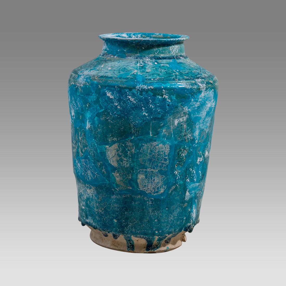 Islamic Persian Kashan Ceramic Vase c.13th century. (1 of 3)