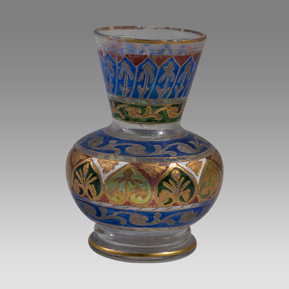 European, French Islamic Decorated Glass Jar. (1 of 3)