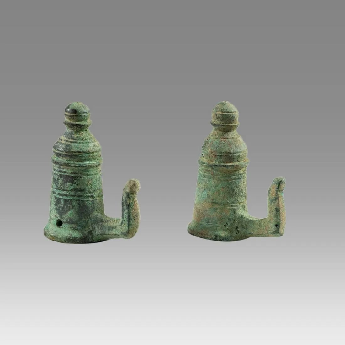 Lot of 2 Ancient Roman Bronze Chariot Fitting c.2nd century AD. (1 of 2)
