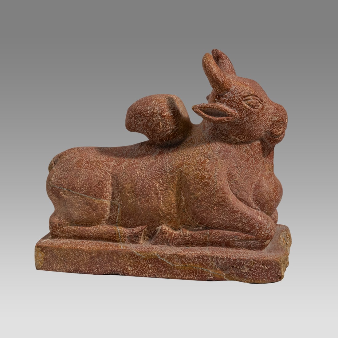 A BACTRIAN Style Stone RECUMBENT Bull. (1 of 3)
