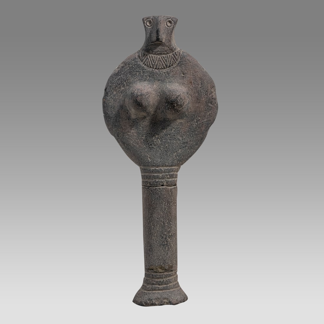 A BACTRIAN Style Schist Stone Idol. (1 of 3)