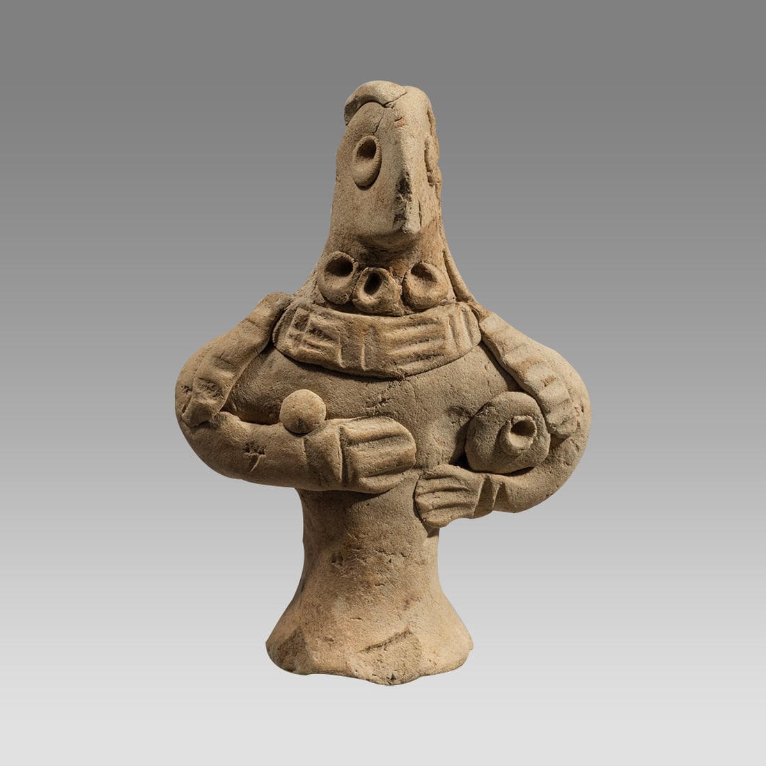 ANCIENT SYRO-HITTITE Terracotta IDOL c.2nd millennium B.C. (1 of 3)