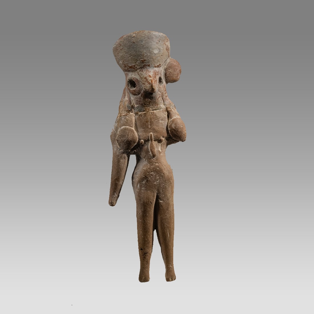 Ancient Indus Valley Terracotta Idol c.3300-1300 BC. (1 of 3)