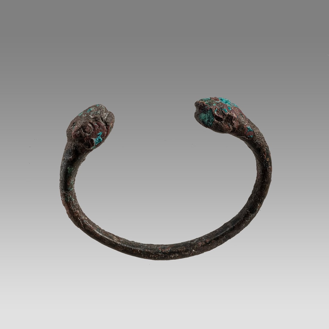 Ancient Luristan Bronze Bracelet With Lion Heads c.1000 BC. (1 of 3)