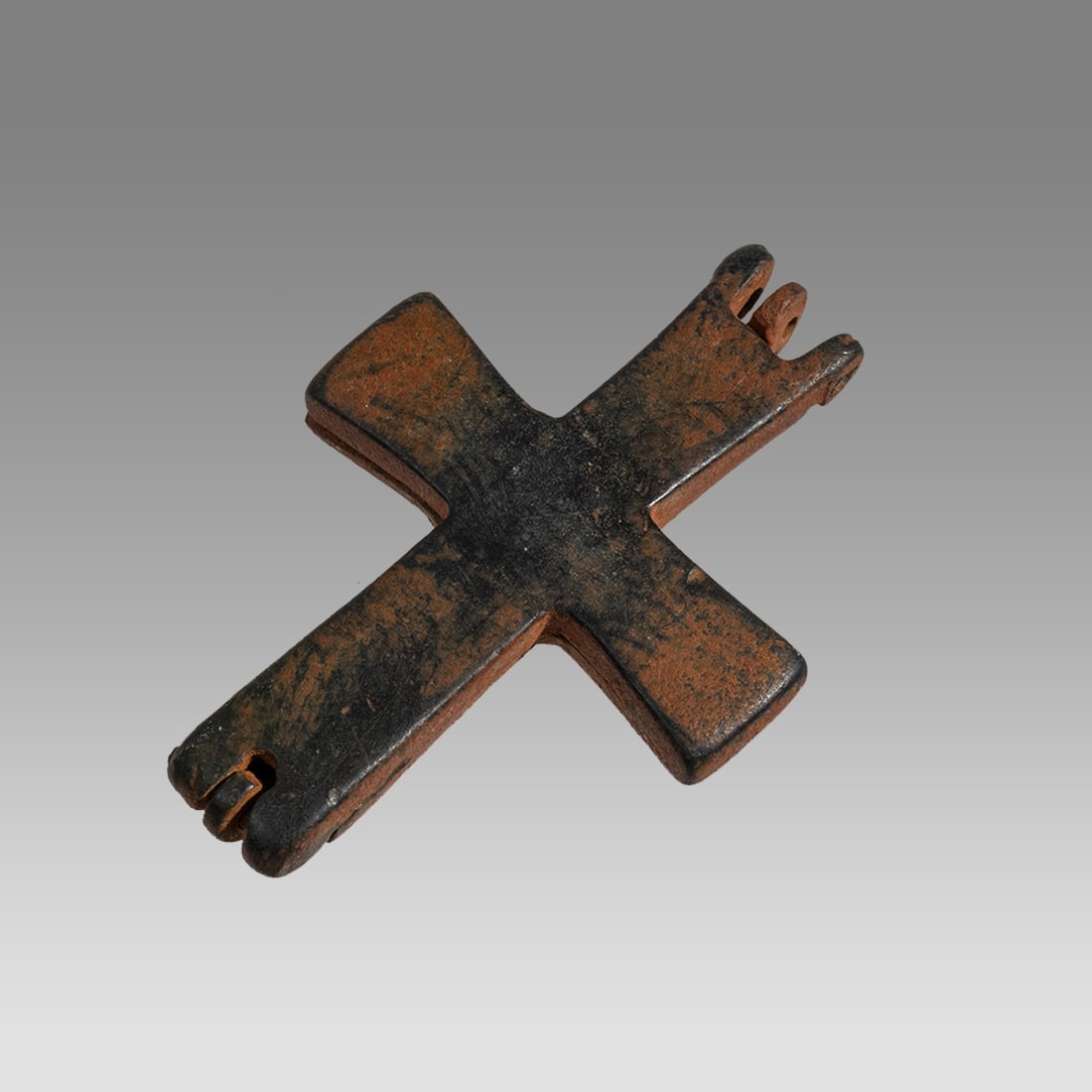 Ancient Byzantine Bronze Reliquary Cross c.8th century AD. (1 of 3)