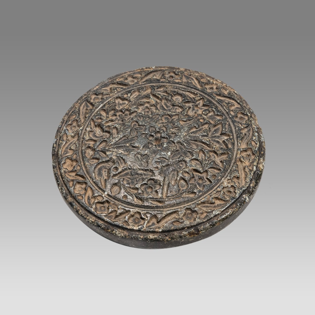 Islamic, India Stone Jewelry Mold c.19th century. (1 of 3)