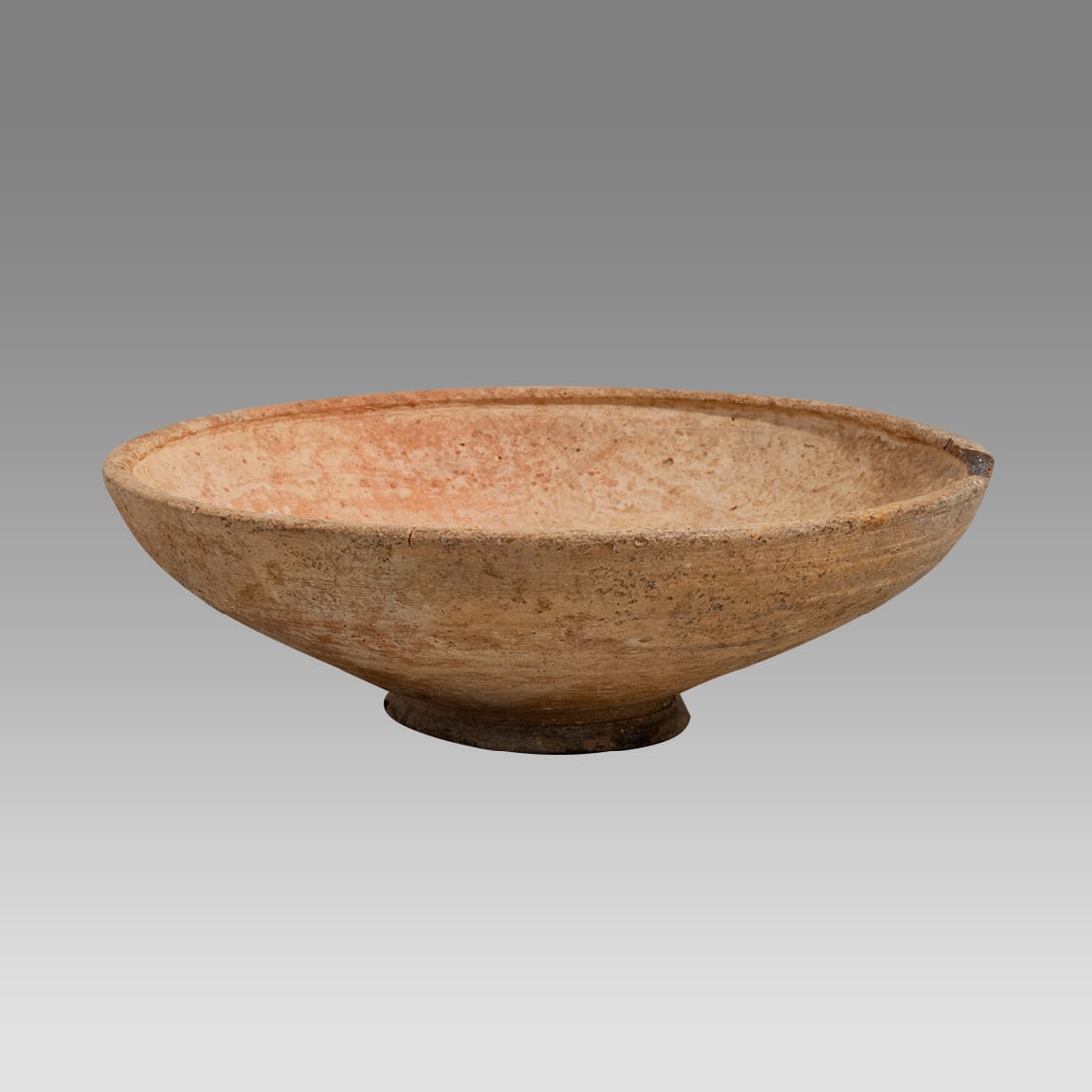 ANCIENT Holy Land Iron Age Terracotta Footed Bowl ca. 800-1200 BC. (1 of 4)