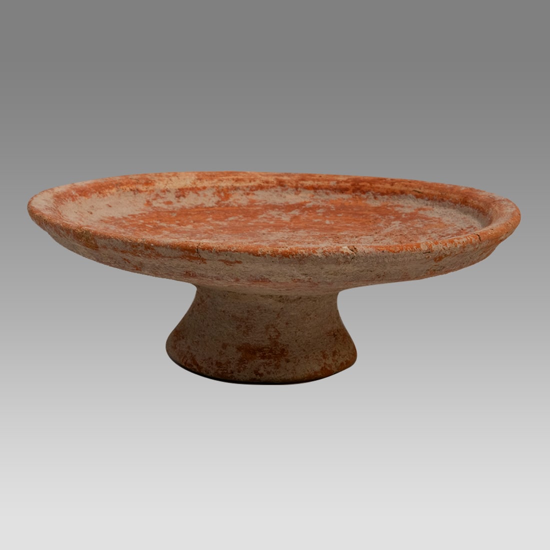 ANCIENT Holy Land Iron Age Terracotta Footed Bowl ca. 800-1200 BC. (1 of 3)