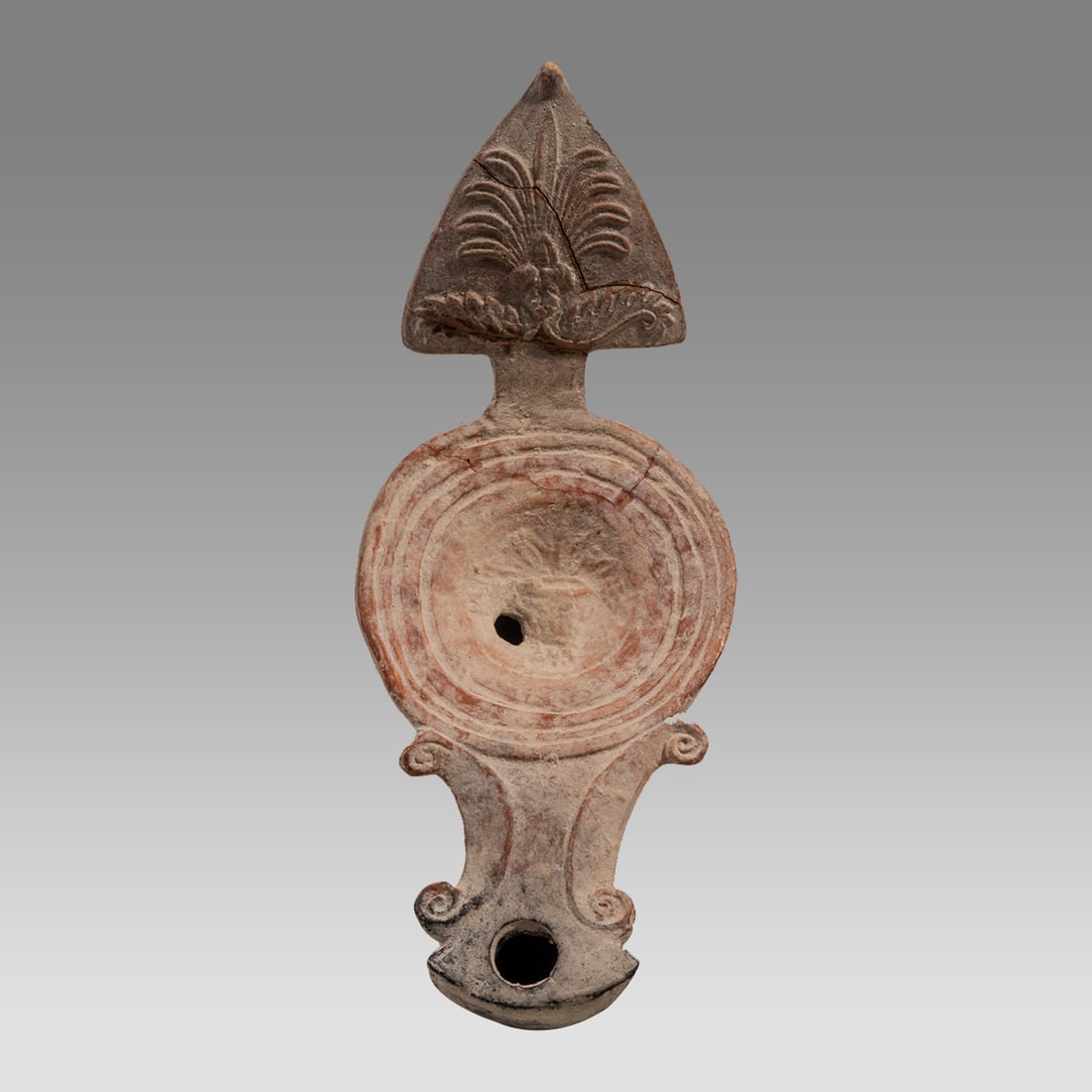 Ancient Roman North Africa Terracotta Large Oil Lamp c.2nd century AD. (1 of 3)