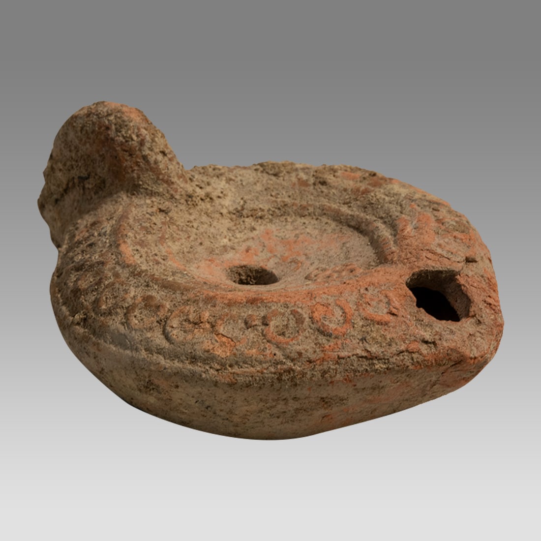 Ancient Roman Terracotta Oil Lamp c.2nd century AD. (1 of 3)