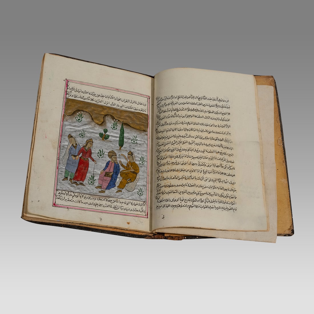 Islamic, Middle East Manuscript Book, c.19th century. (1 of 6)