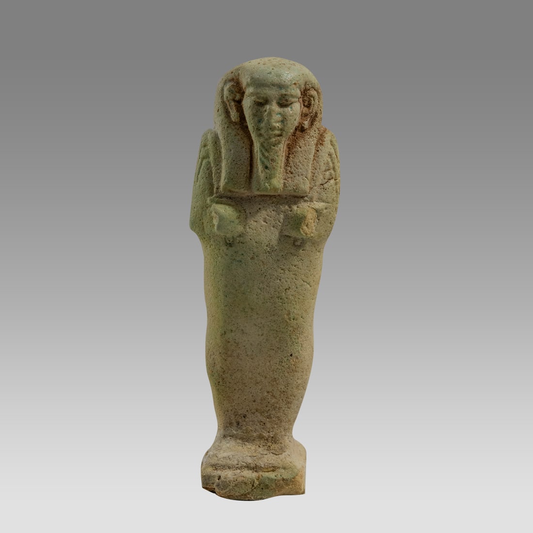 Ancient Egyptian Faience Ushabti Figure Late period, ca. 700-300 B.C. (1 of 3)